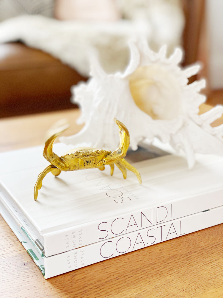 
                
                    Load image into Gallery viewer, SALE LULU LUXE COASTAL- BRASS CRABS
                
            